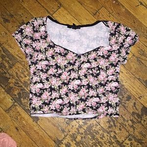 Forever 21 Floral Crop top Size Large